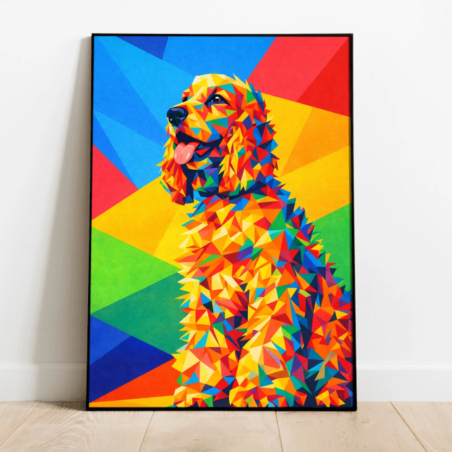Personalized Poster With Dog or Cat - Polygon Art