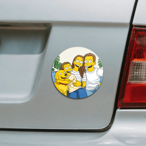Springfield Family Edition - Personalized Car Magnet - Featured Image