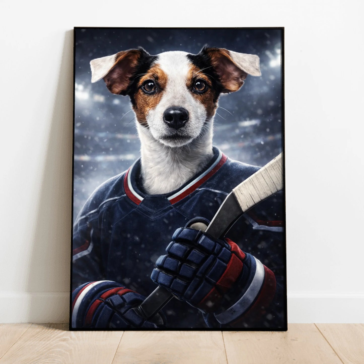 Hockey Pet Portrait - Personalized Poster