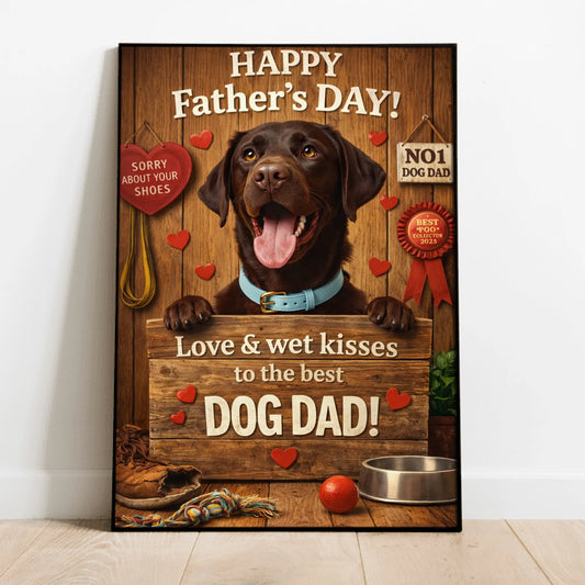 Best dog dad - Personalized Poster