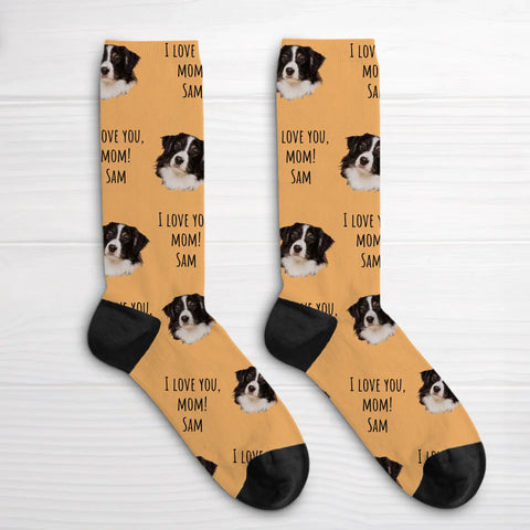 Your photo with text - Personalized Socks - Featured Image
