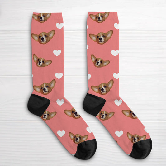 Heart pattern - Personalized Socks