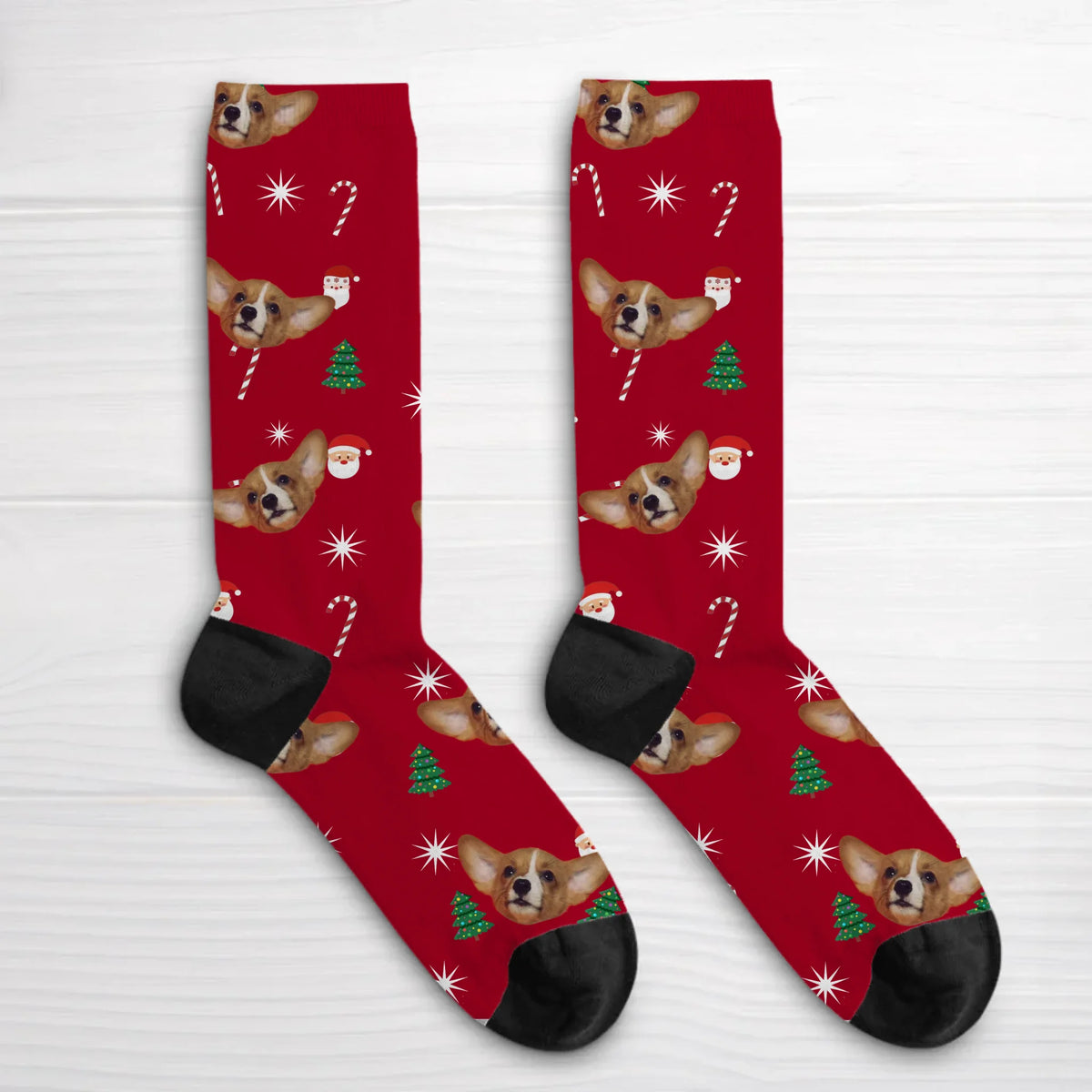 Personalized Socks - Your photo (Christmas Edition)