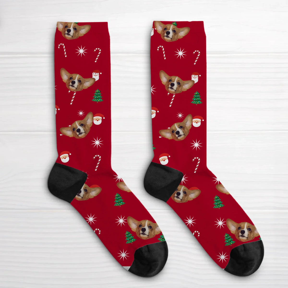 Personalized Socks - Your photo (Christmas Edition)