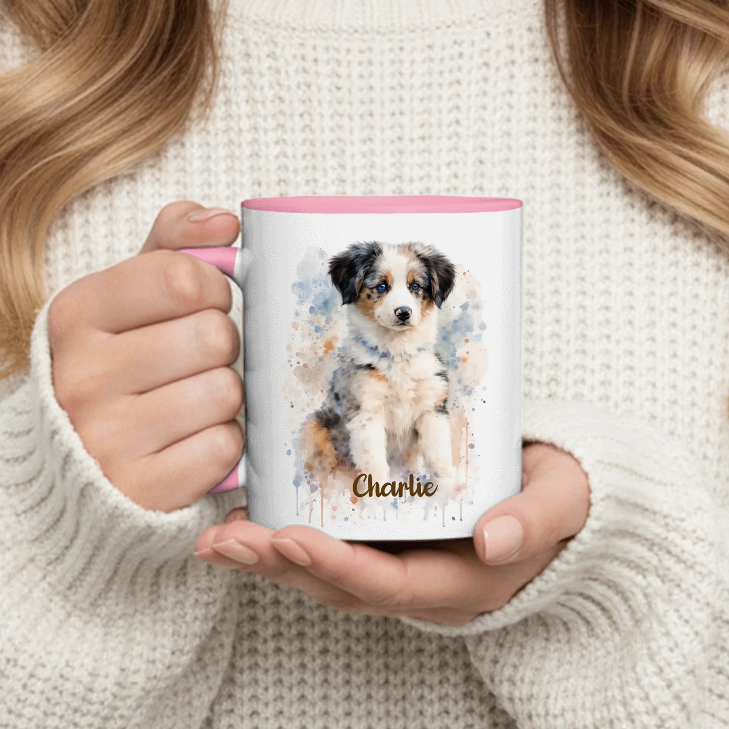 Watercolor Realistic Portrait  - Personalized Mug