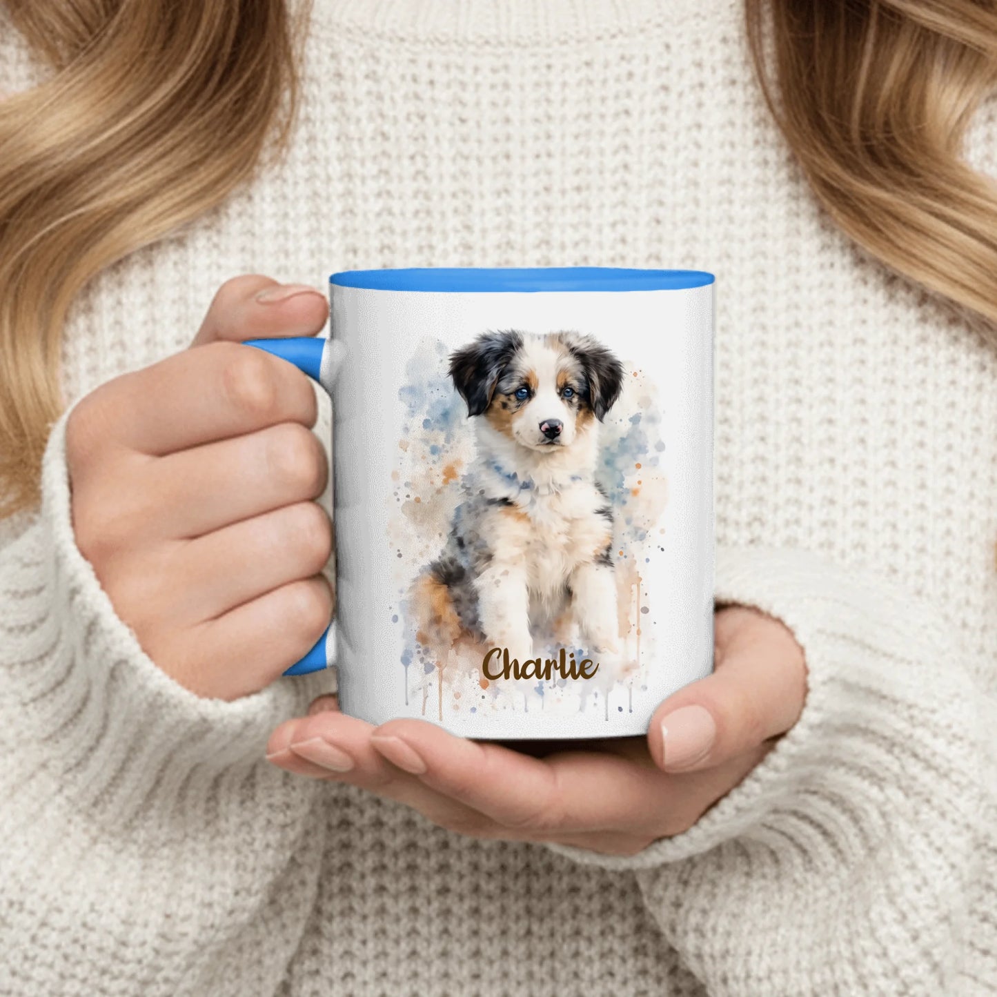 Watercolor Realistic Portrait  - Personalized Mug