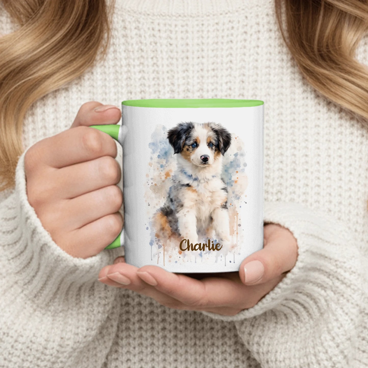 Watercolor Realistic Portrait  - Personalized Mug
