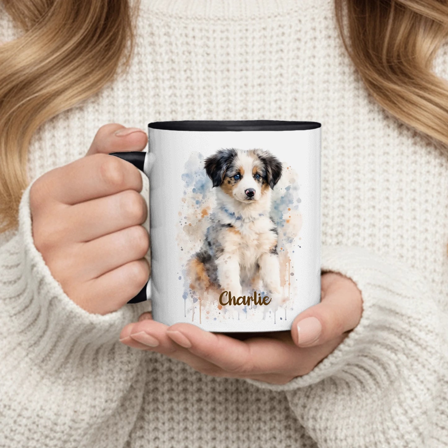 Watercolor Realistic Portrait  - Personalized Mug