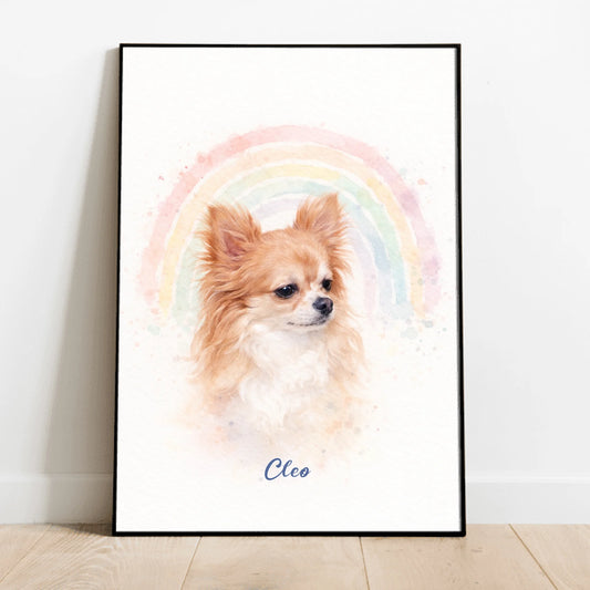 Rainbow Watercolor - Personalized Poster