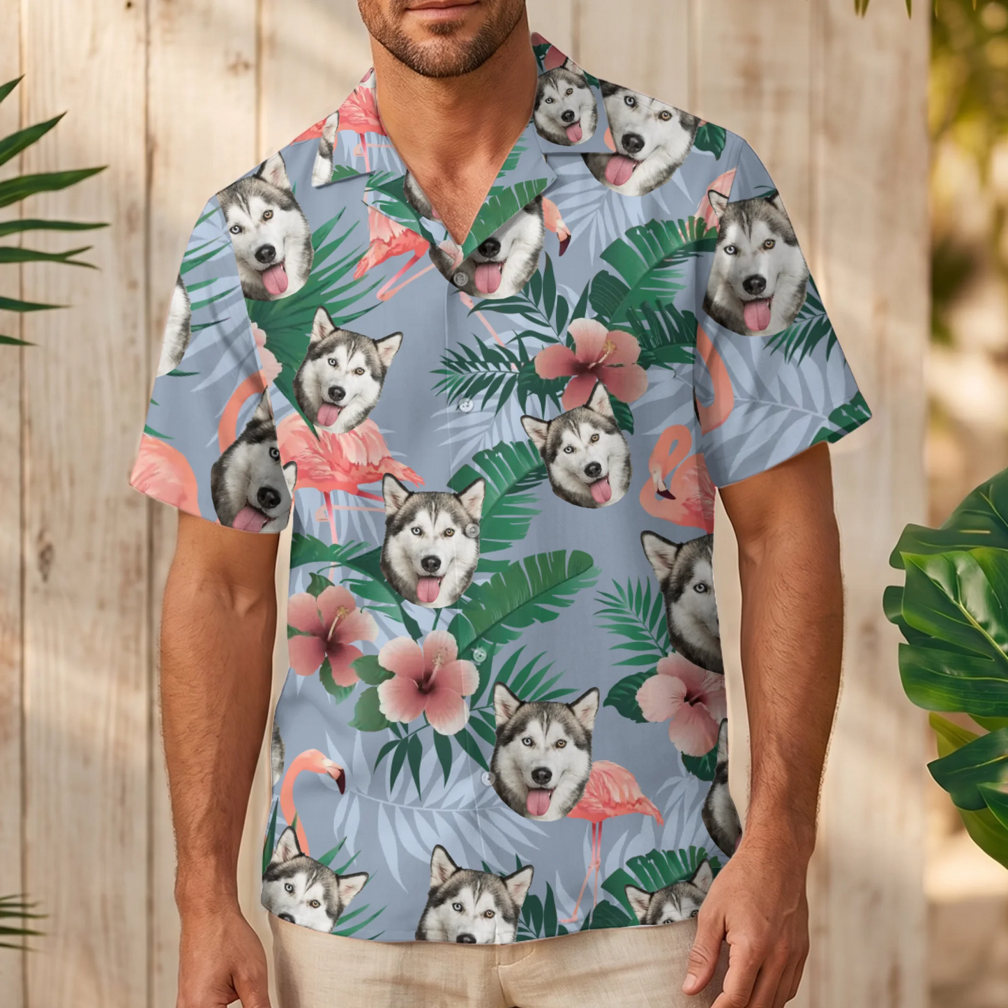 Flamboyant print  - Personalized Hawaiian Shirt