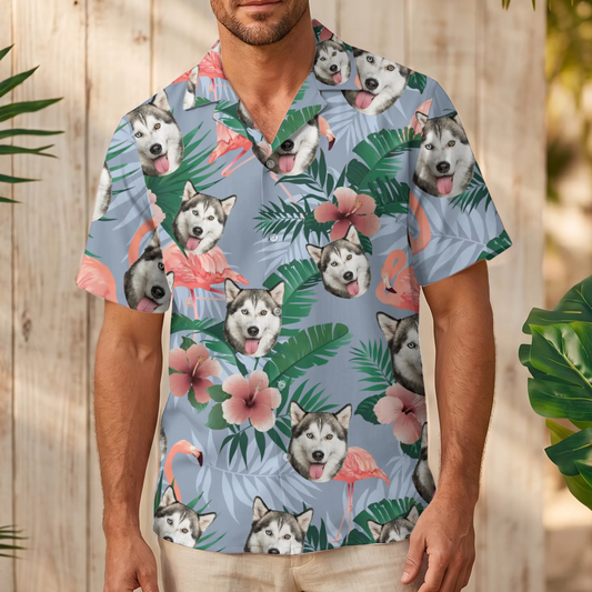 Flamboyant print  - Personalized Hawaiian Shirt