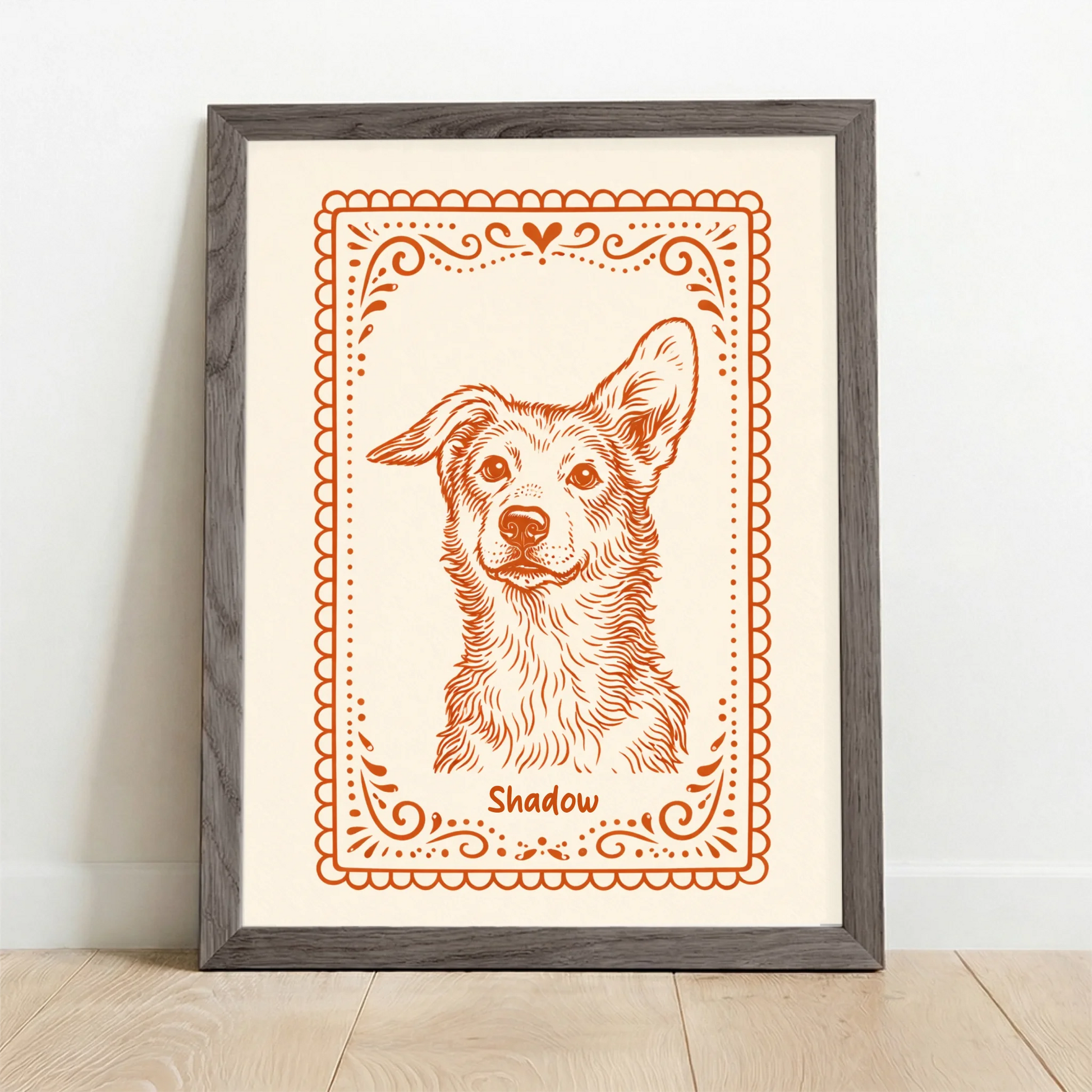 Framed Poster UK oak