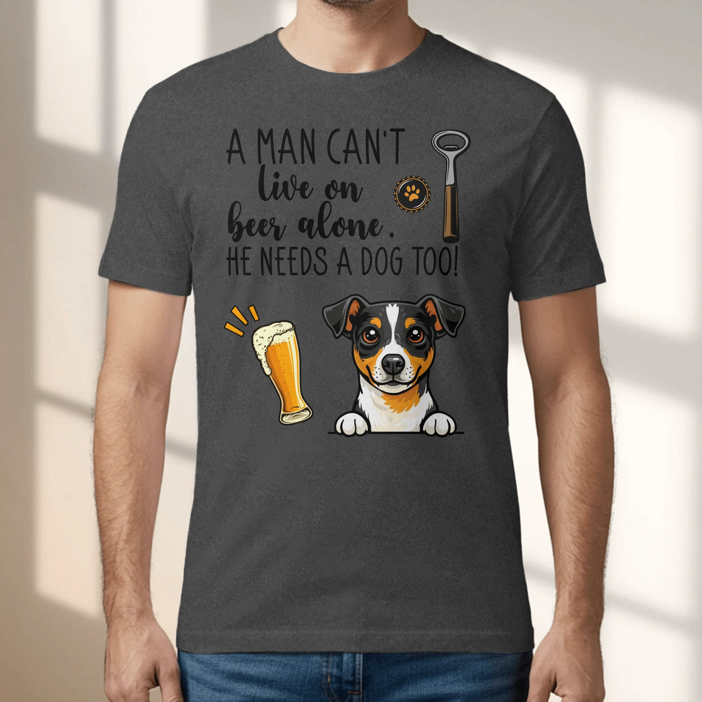 Beer & my pet - Personalized T-Shirt