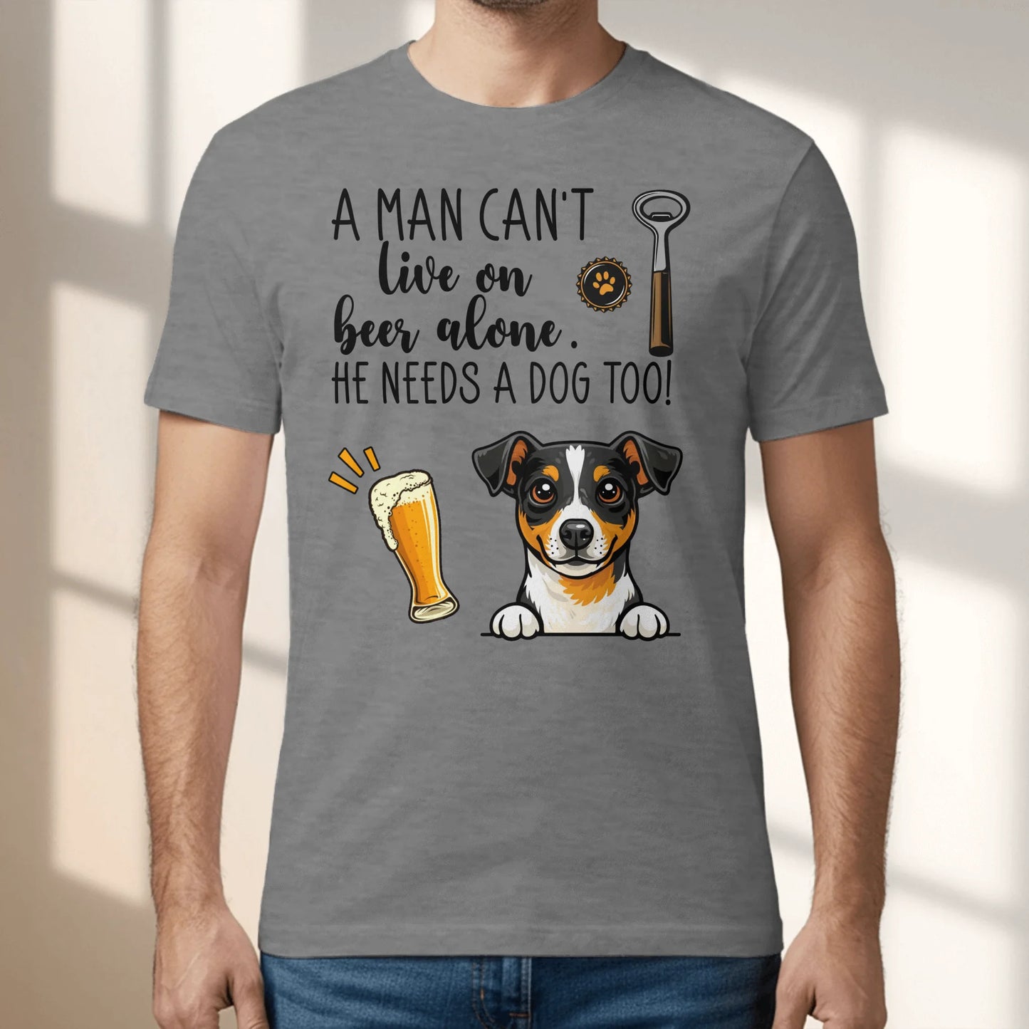 Beer & my pet - Personalized T-Shirt