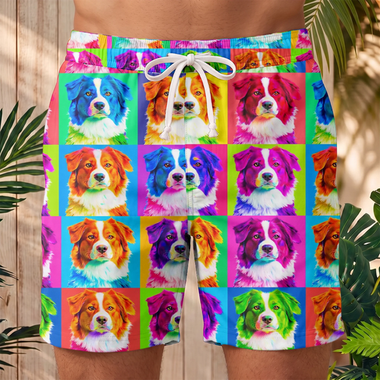 Color Squares - Personalized Swim Shorts
