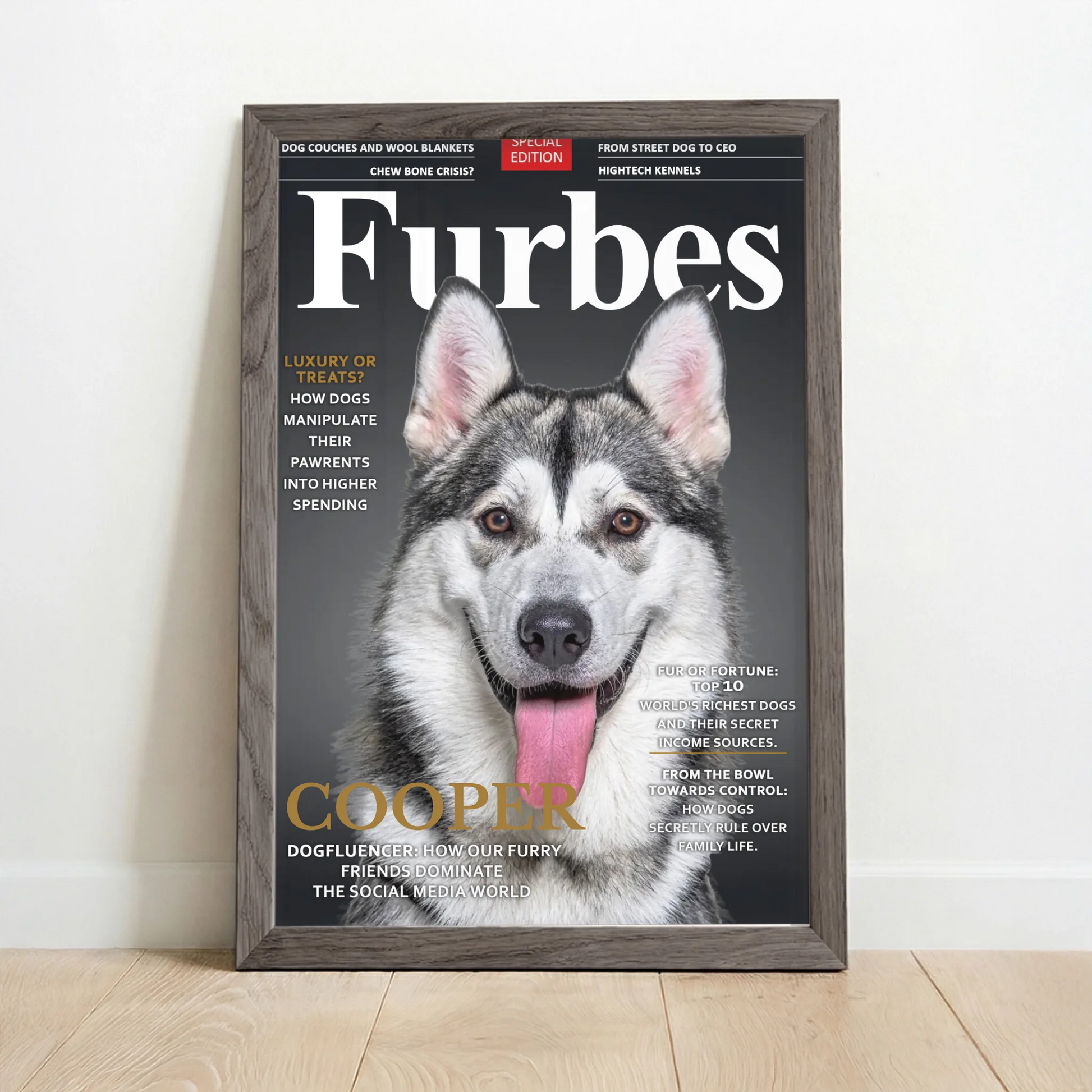 Framed Poster UK oak copy