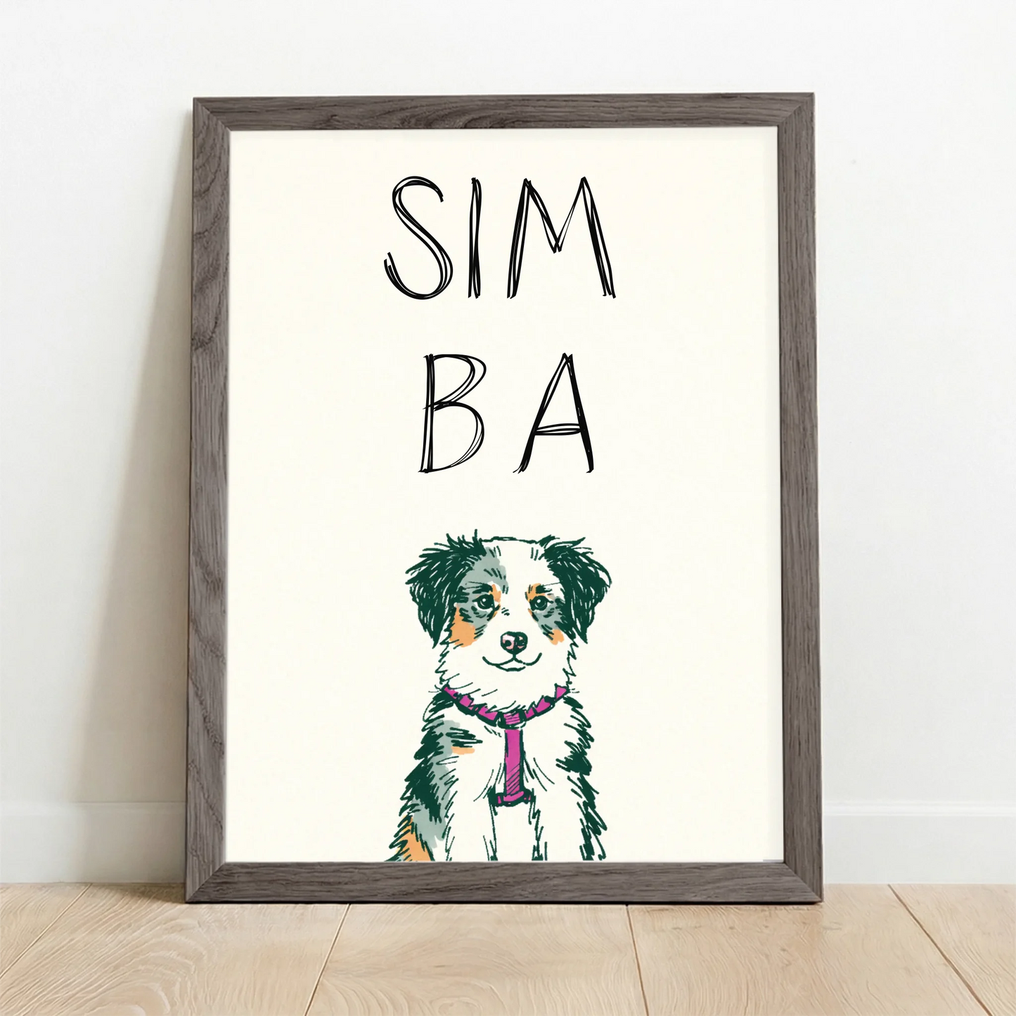 Framed Poster UK oak