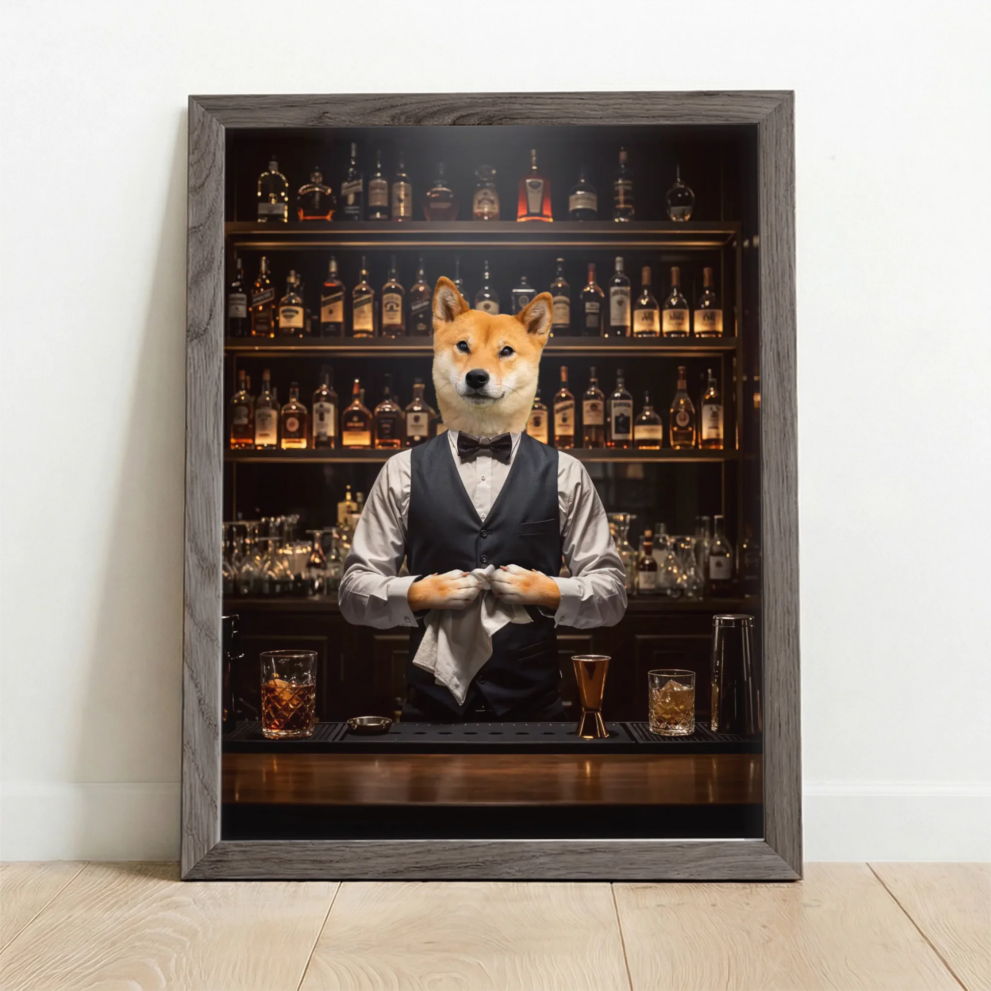 Framed Poster UK oak