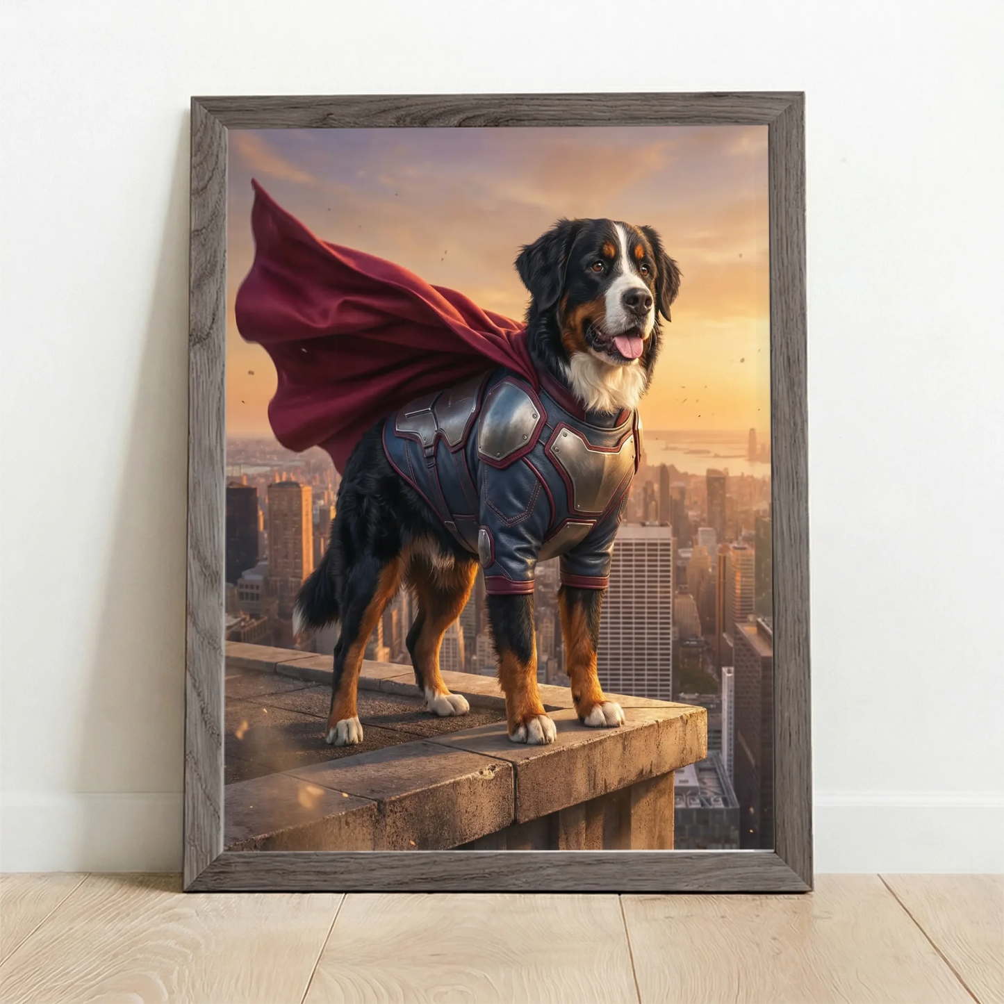 Framed Poster UK oak