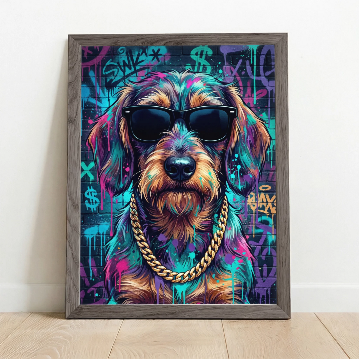Framed Poster UK oak