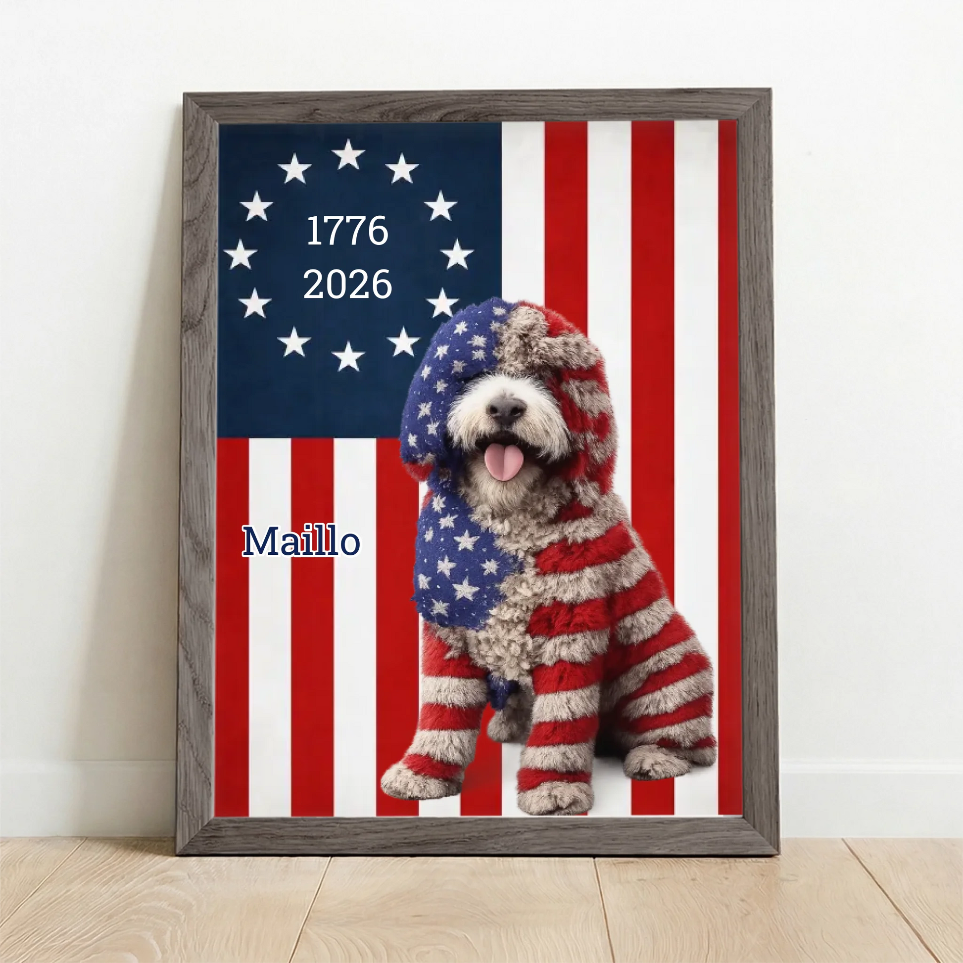 Framed Poster UK oak