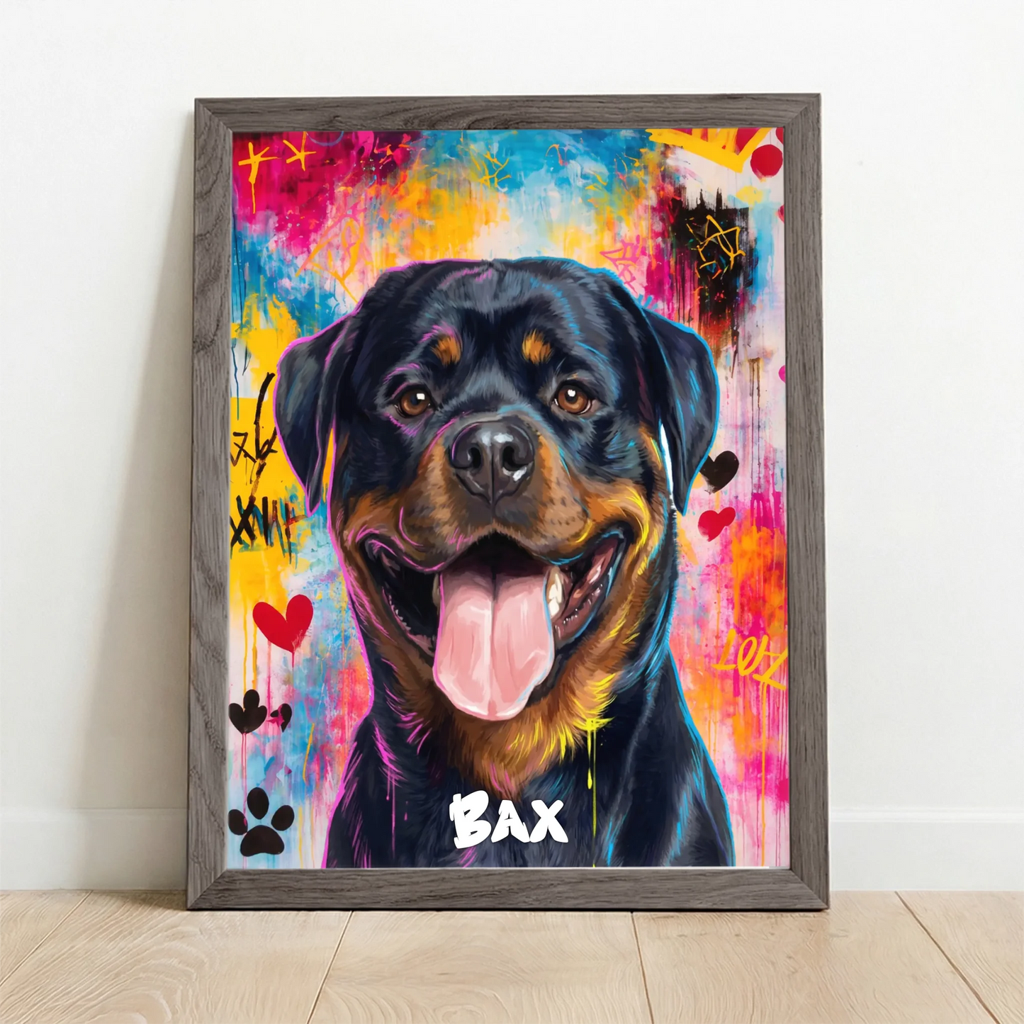 Framed Poster UK oak