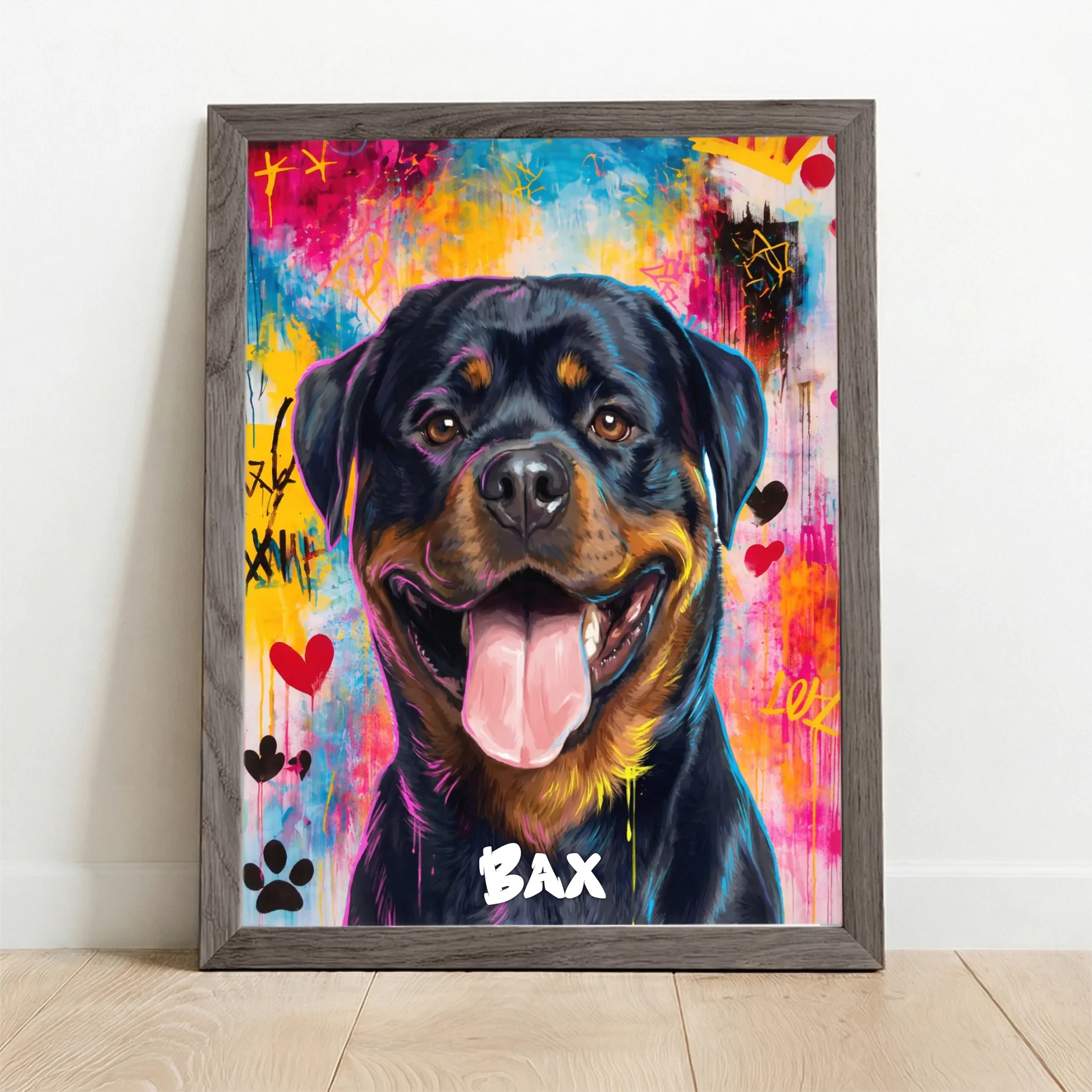 Framed Poster UK oak