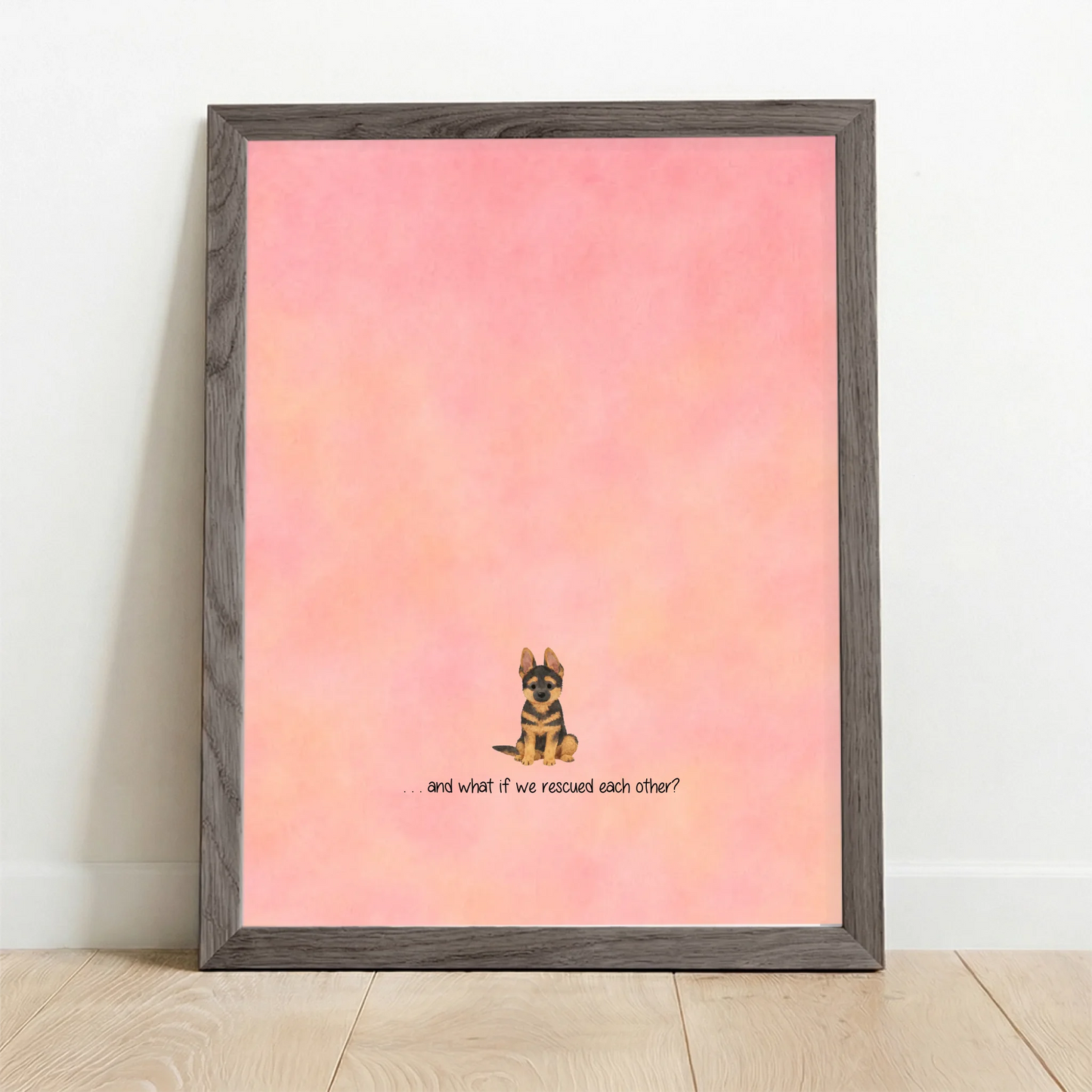 Framed Poster UK oak