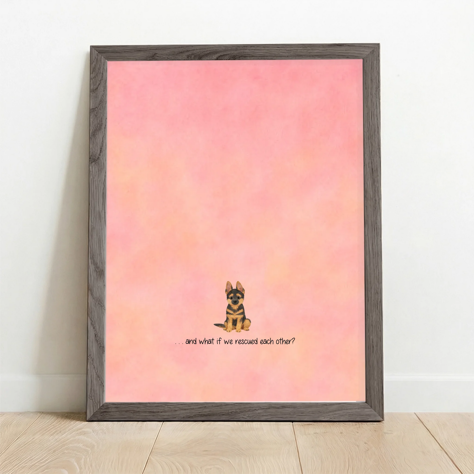 Framed Poster UK oak