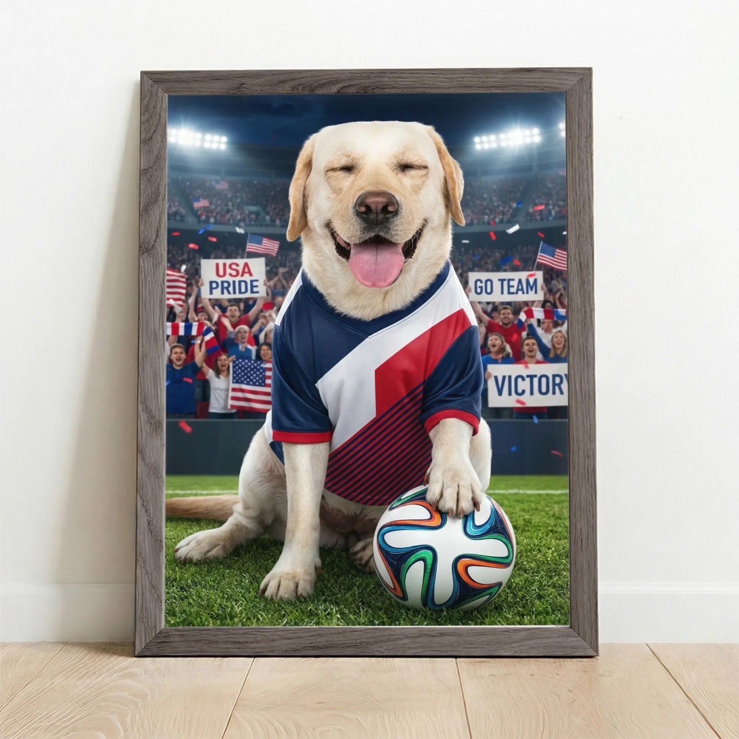 Framed Poster UK oak