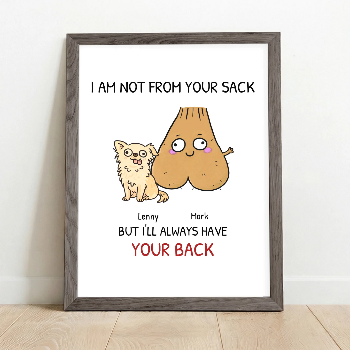 Framed Poster UK oak
