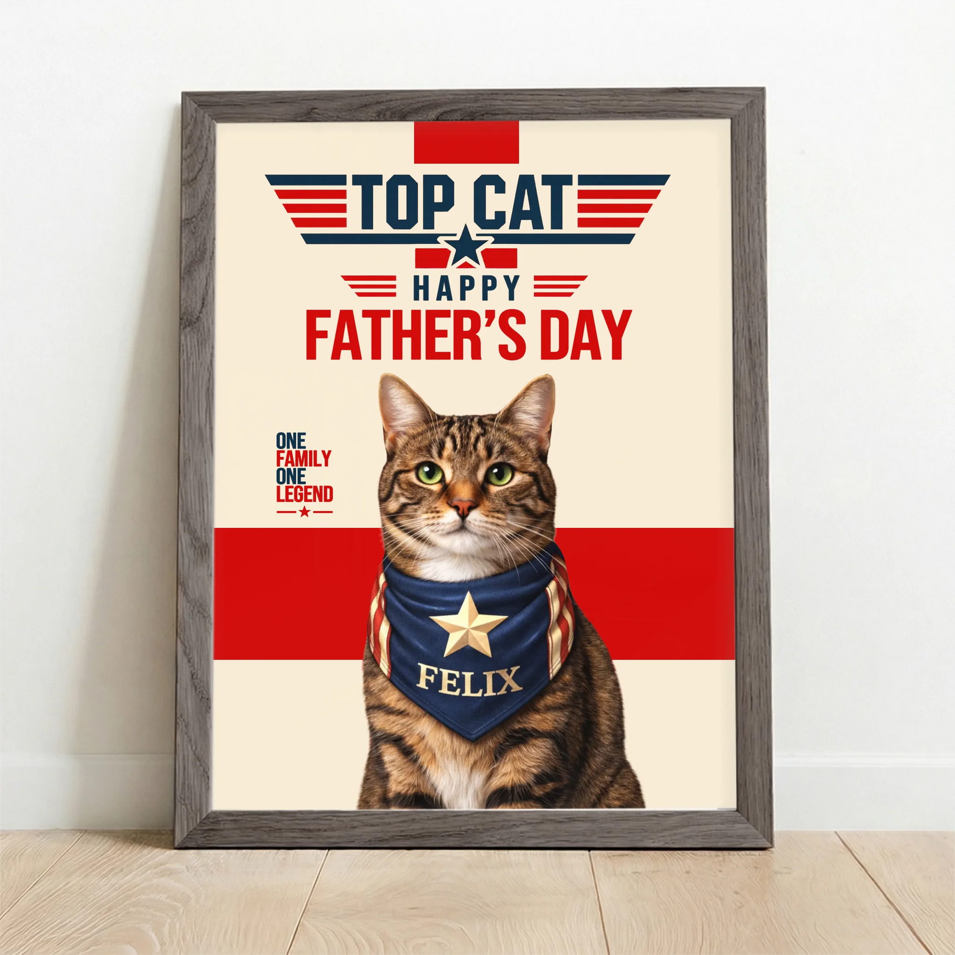 Framed Poster UK oak