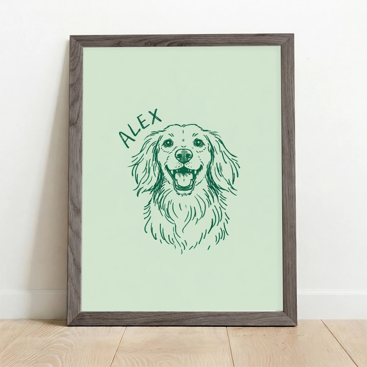Framed Poster UK oak