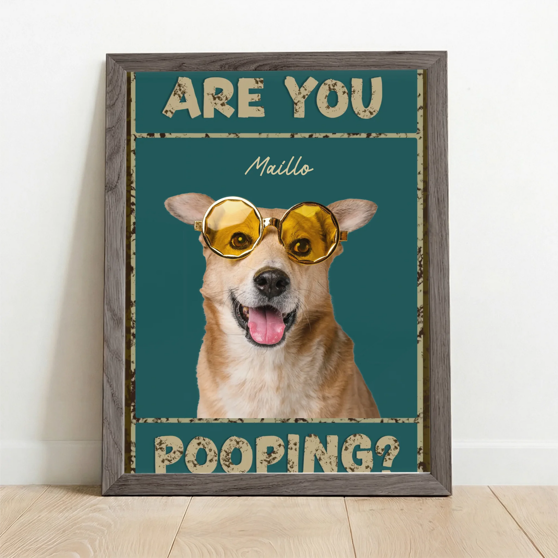 Framed Poster UK oak