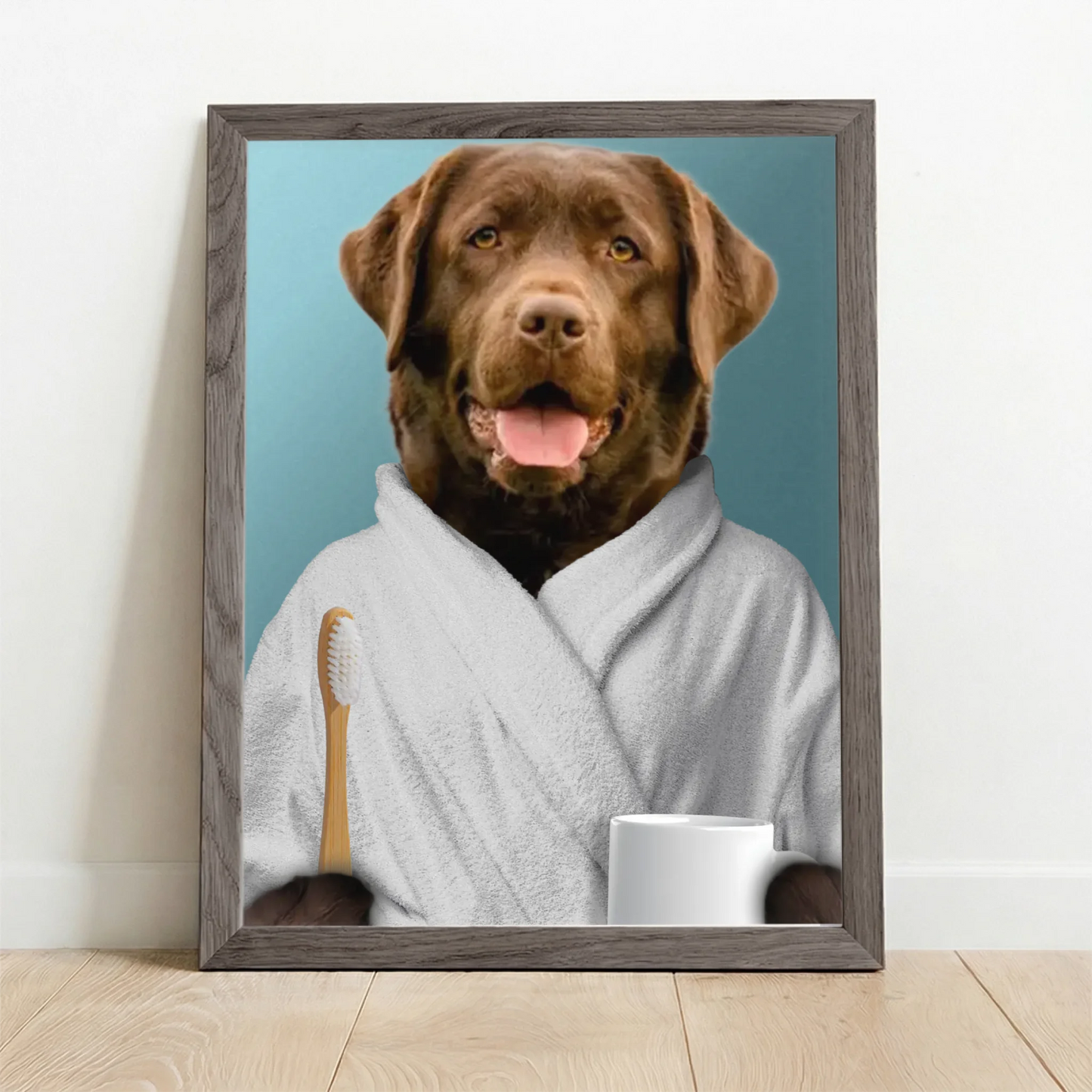 Framed Poster UK oak