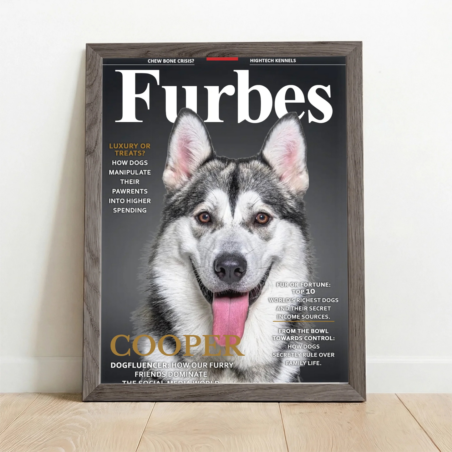 Framed Poster UK oak