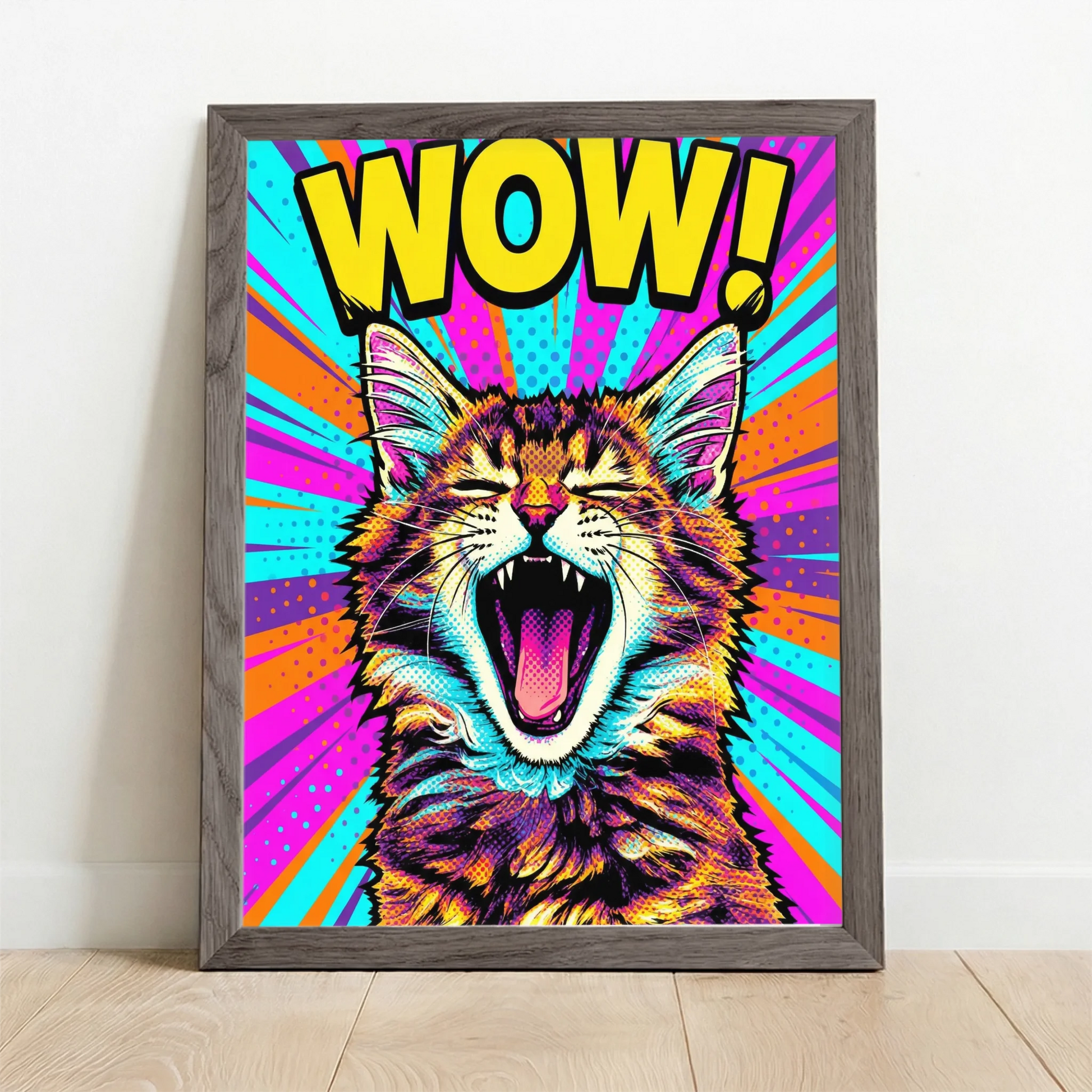 Framed Poster UK oak