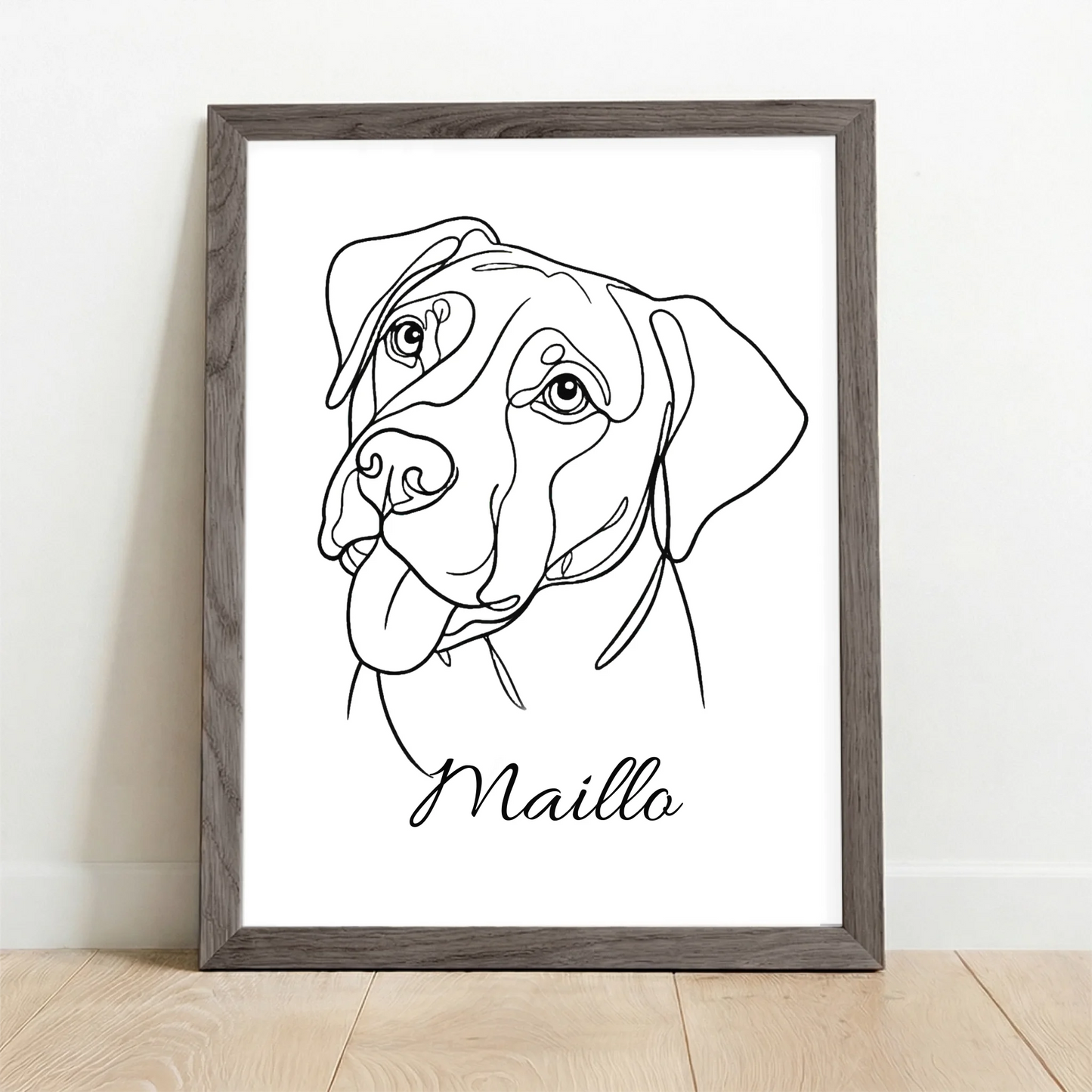 Framed Poster UK oak