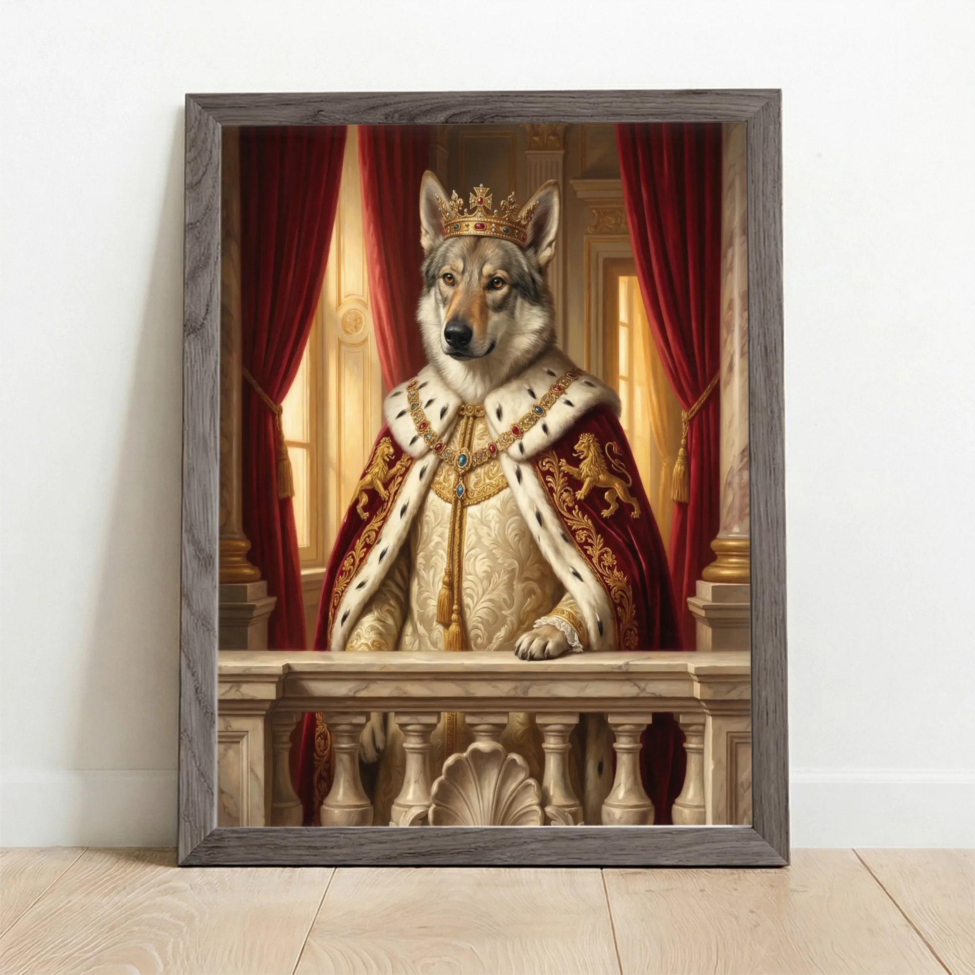 Framed Poster UK oak