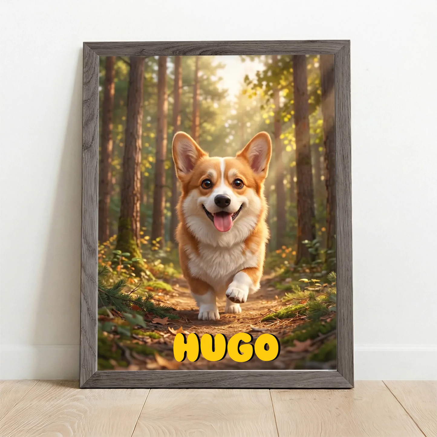 Framed Poster UK oak