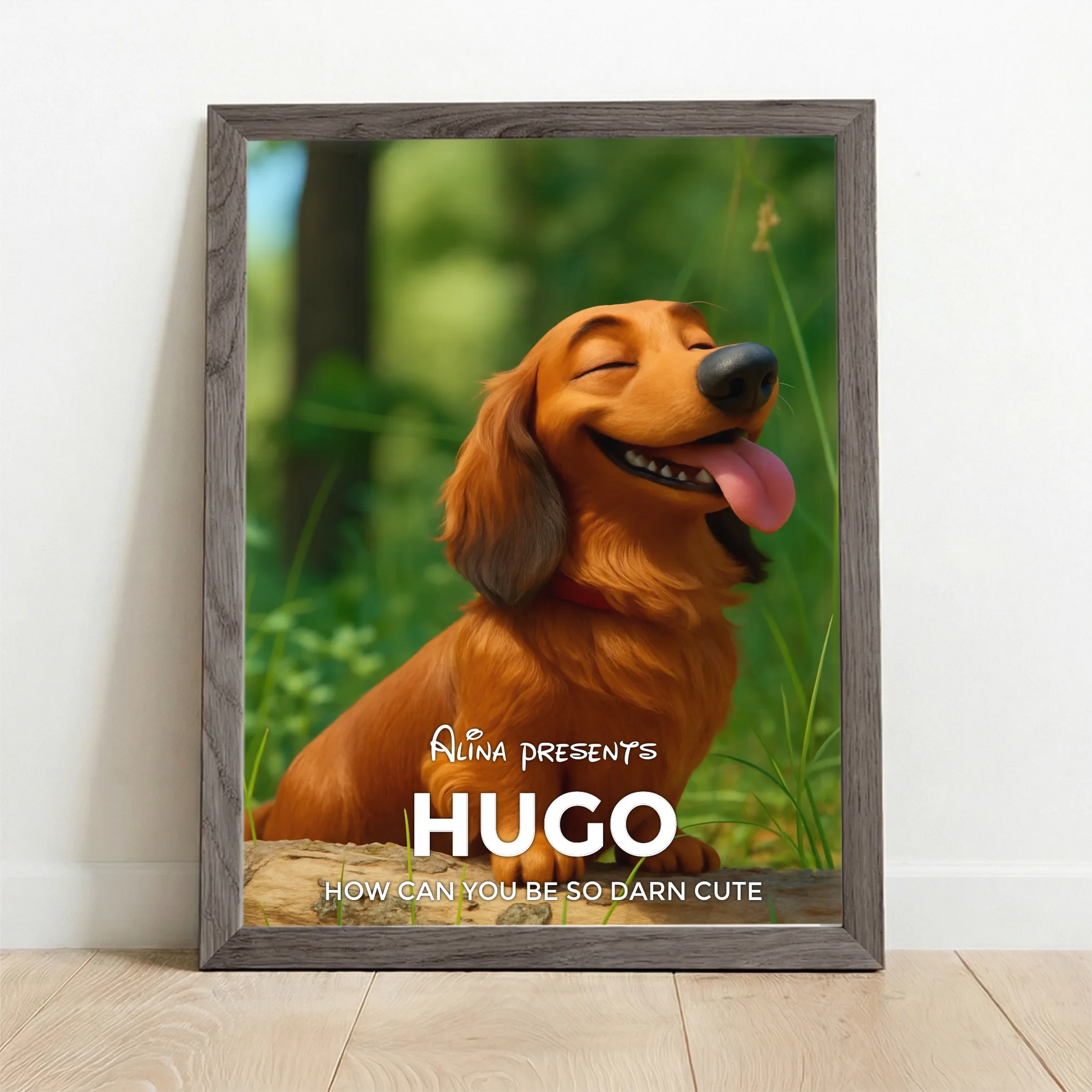 Framed Poster UK oak