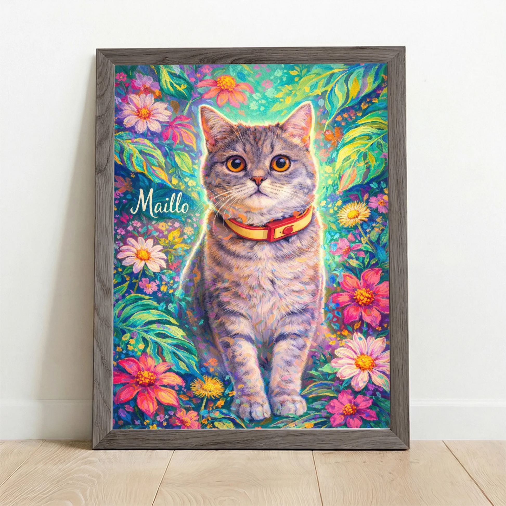 Framed Poster UK oak