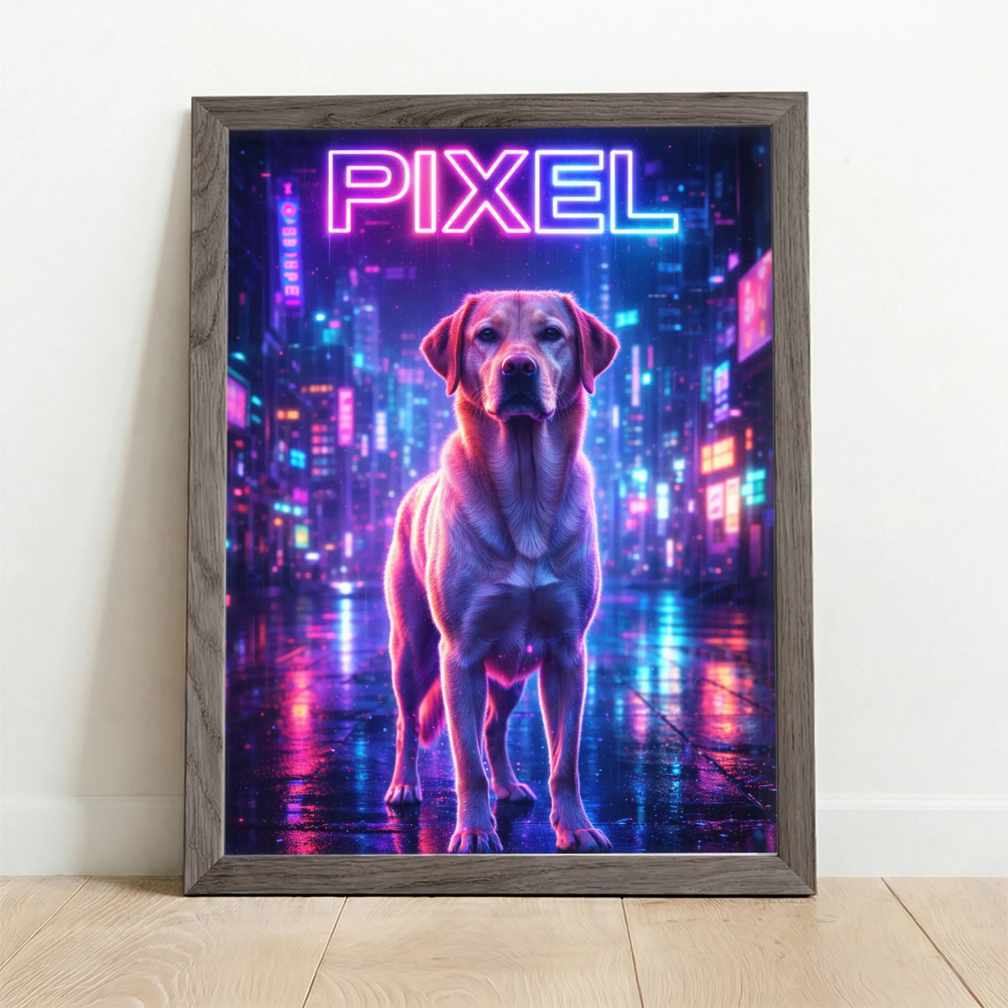 Framed Poster UK oak