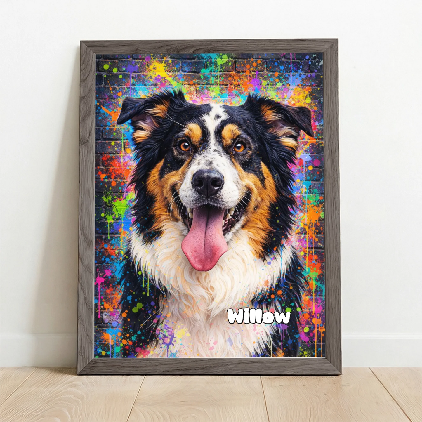 Framed Poster UK oak