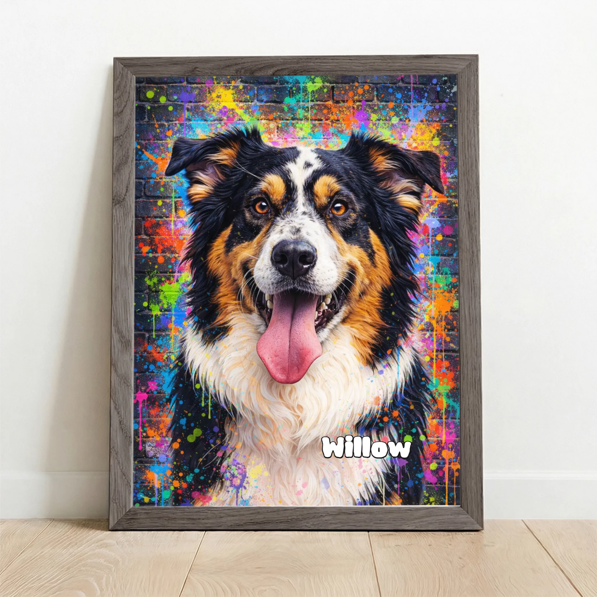 Framed Poster UK oak