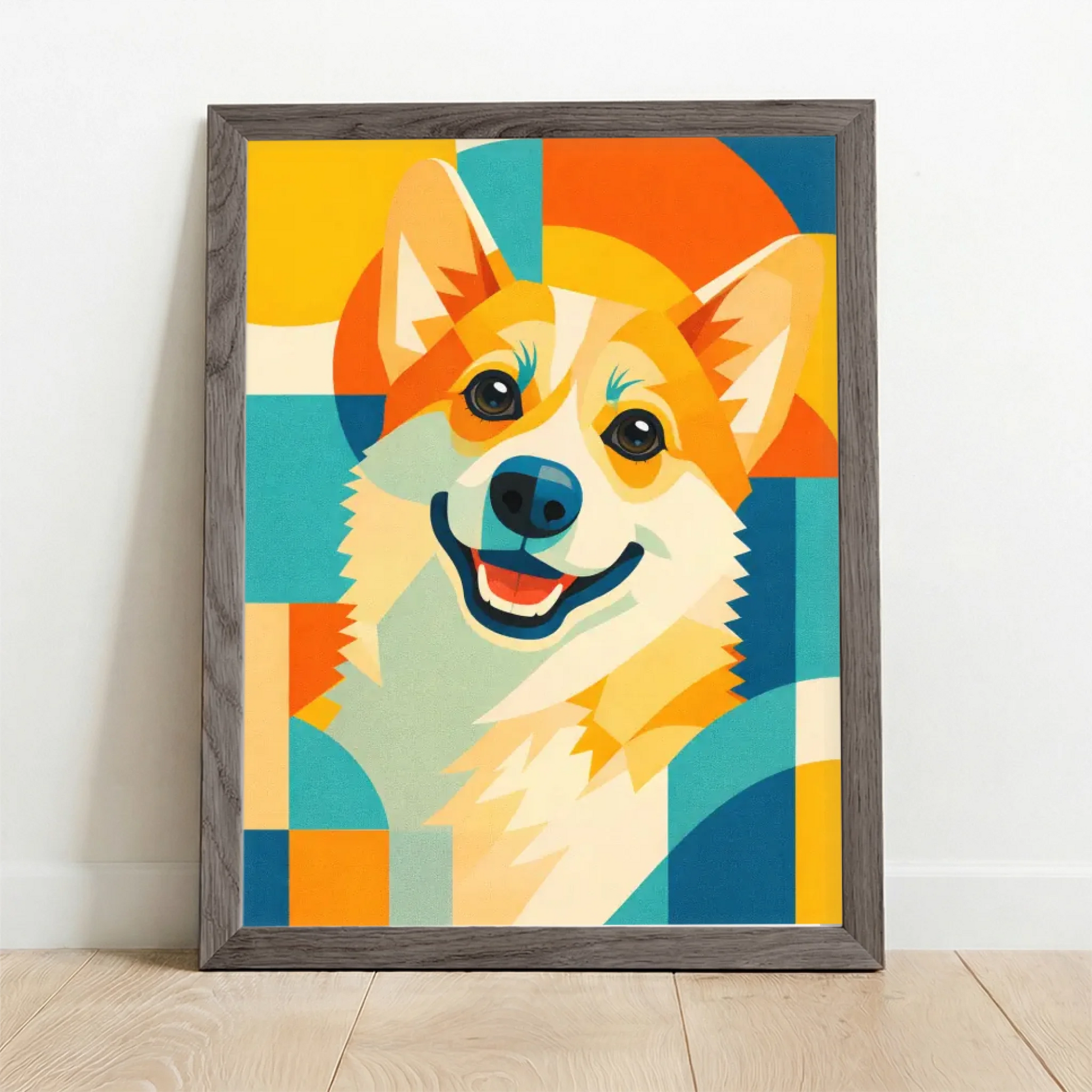 Framed Poster UK oak