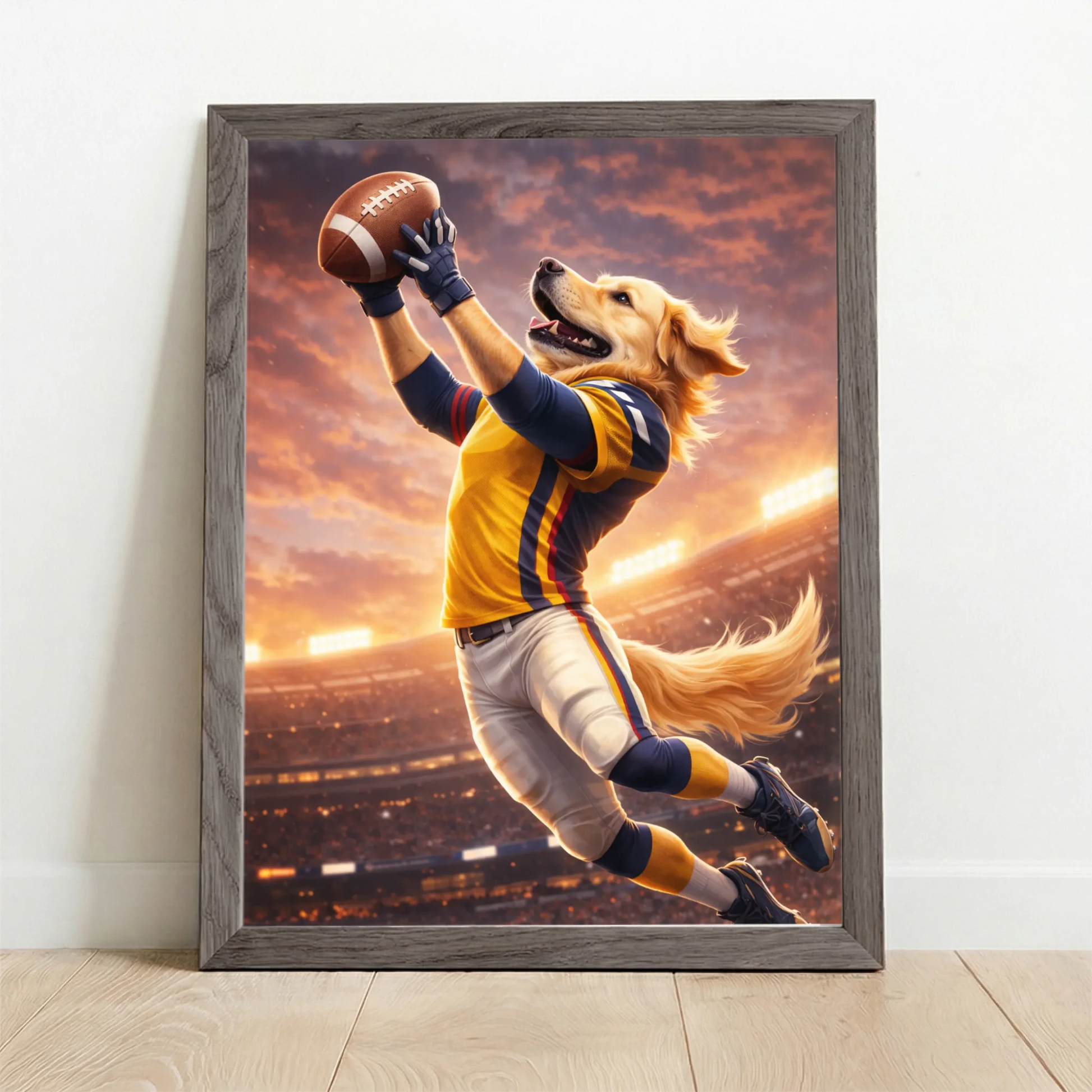Framed Poster UK oak