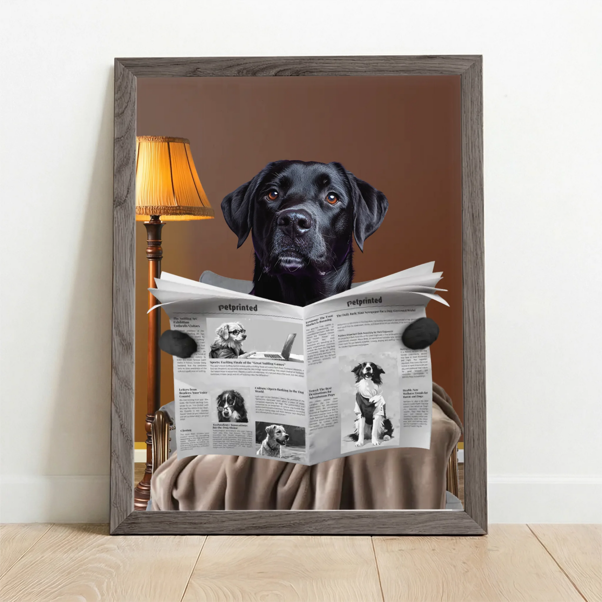 Framed Poster UK oak