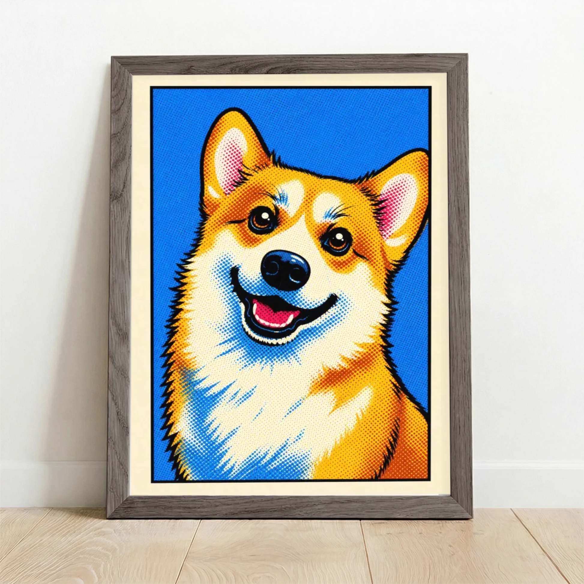 Framed Poster UK oak