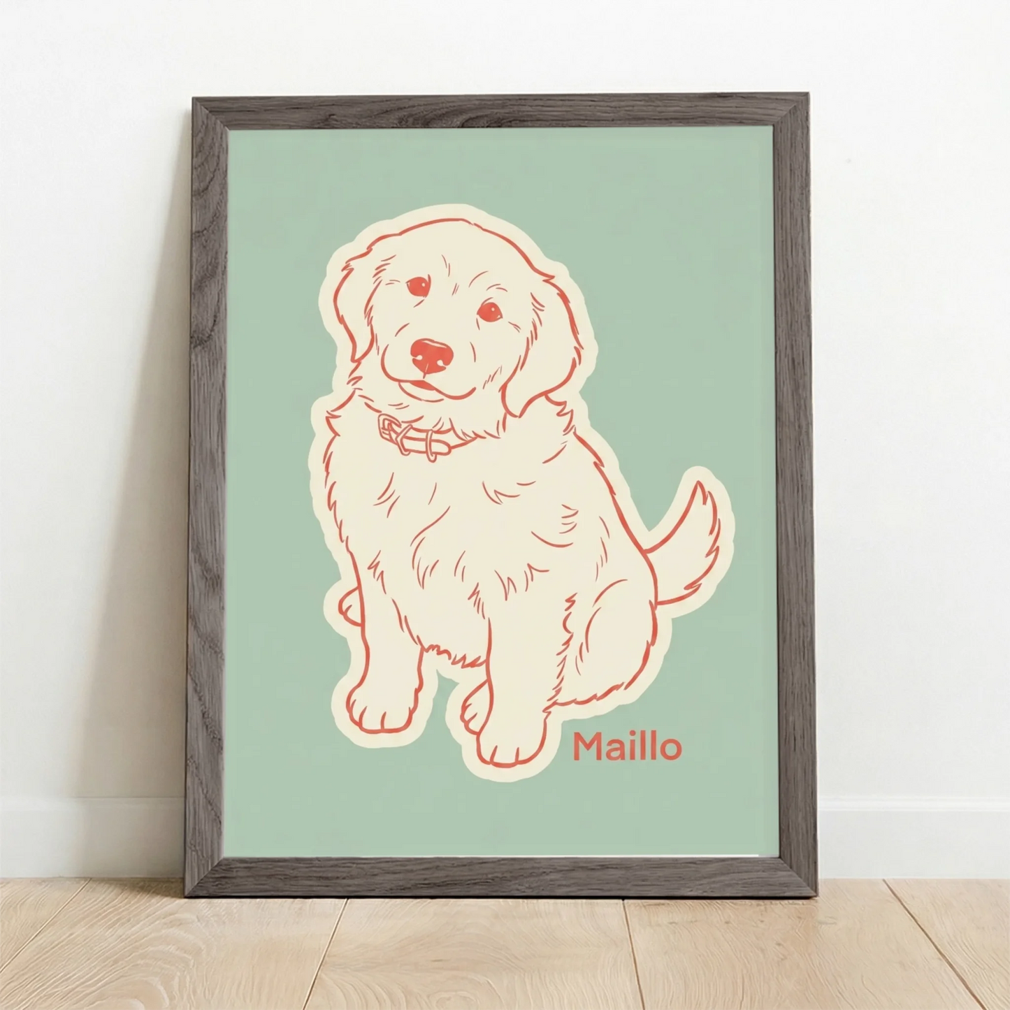 Framed Poster UK oak